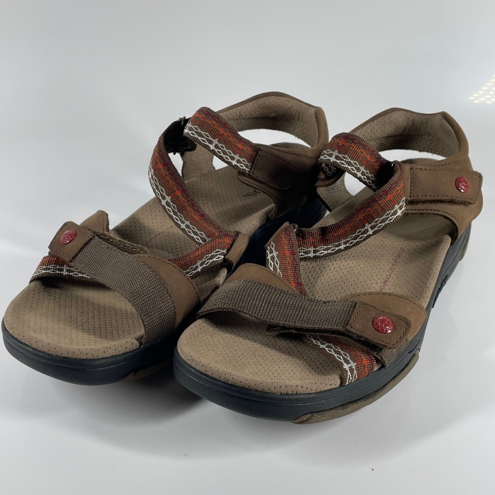 Taos Rockstep II Brown Leather Strappy Sandals Womens Outdoorsy Comfort Hiking